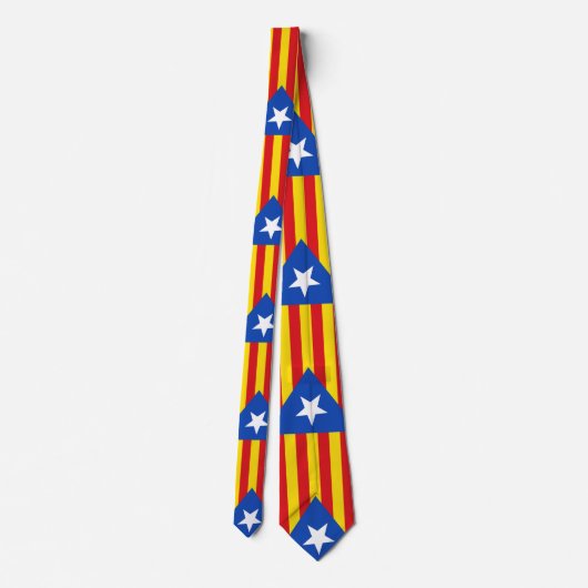 Vlag van Catalonië Stropdas (Achterkant)