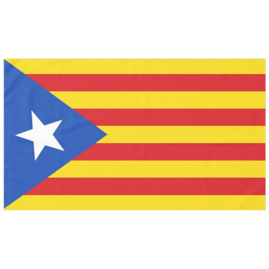 Vlag van Catalonië Tafelkleed (Voorkant (Horizontaal))