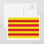 vlag van Cataluña Briefkaart (Voorkant / Achterkant)