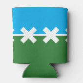 Vlag van Cedar Park, Texas Blikjeskoeler (Achterkant)