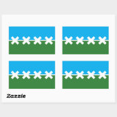 Vlag van Cedar Park, Texas Rechthoekige Sticker (Vel)