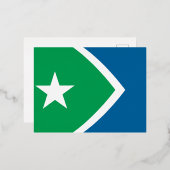 Vlag van Cedar Rapids, Iowa Folie Feestdagen Briefkaart (Voorkant / Achterkant)