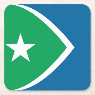 Vlag van Cedar Rapids, Iowa Kartonnen Onderzetters