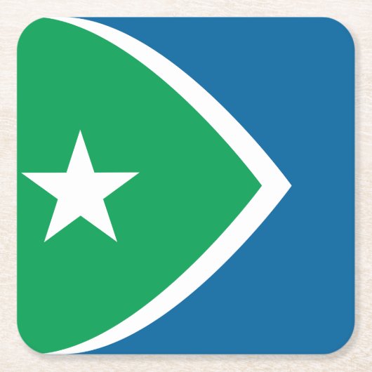 Vlag van Cedar Rapids, Iowa Kartonnen Onderzetters (Voorkant)