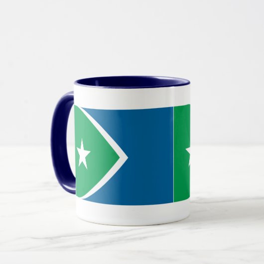 Vlag van Cedar Rapids, Iowa Mok (Voorkant links)