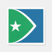 Vlag van Cedar Rapids, Iowa Servet (Voorkant)