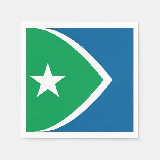 Vlag van Cedar Rapids, Iowa Servet (Voorkant)