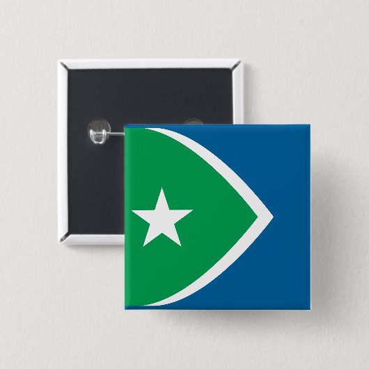 Vlag van Cedar Rapids, Iowa Vierkante Button 5,1 Cm (Voorkant /achterkant)