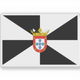 Vlag van Ceuta Sticker
