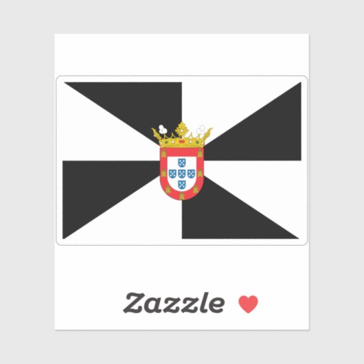 Vlag van Ceuta Sticker (Vel)