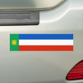 Vlag van Chakassië Bumpersticker (Op auto)