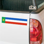 Vlag van Chakassië Bumpersticker (Op Truck)