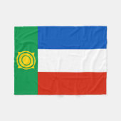 Vlag van Chakassië Fleece Deken (Voorkant (Horizontaal))