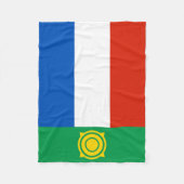 Vlag van Chakassië Fleece Deken (Voorkant)