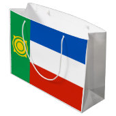 Vlag van Chakassië Groot Cadeauzakje (Achterkant Gekanteld)