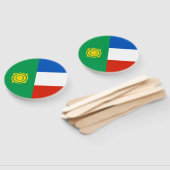 Vlag van Chakassië Handwaaier (Niet-gemonteerd)