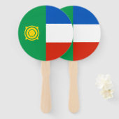 Vlag van Chakassië Handwaaier (Voorkant en achterkant)