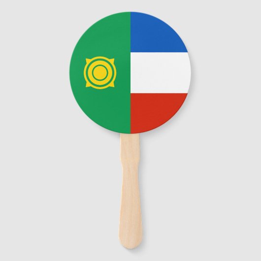 Vlag van Chakassië Handwaaier (Voorkant)