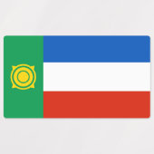 Vlag van Chakassië Labels (Design 1)