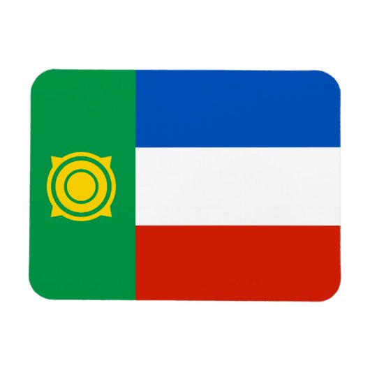Vlag van Chakassië Magneet (Horizontaal)