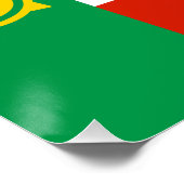 Vlag van Chakassië Perfect Poster (Hoek)
