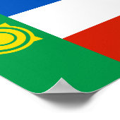 Vlag van Chakassië Poster (Hoek)