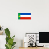 Vlag van Chakassië Poster (Thuiskantoor)