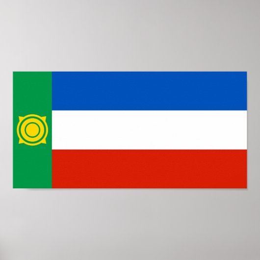 Vlag van Chakassië Poster (Voorkant)