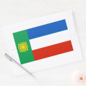 Vlag van Chakassië Rechthoekige Sticker (Envelop)