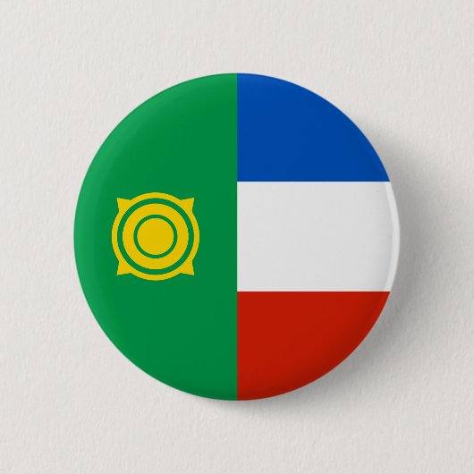 Vlag van Chakassië Ronde Button 5,7 Cm (Voorkant)