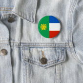 Vlag van Chakassië Ronde Button 5,7 Cm (In situ)