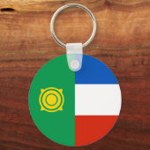 Vlag van Chakassië Sleutelhanger (Achterkant)