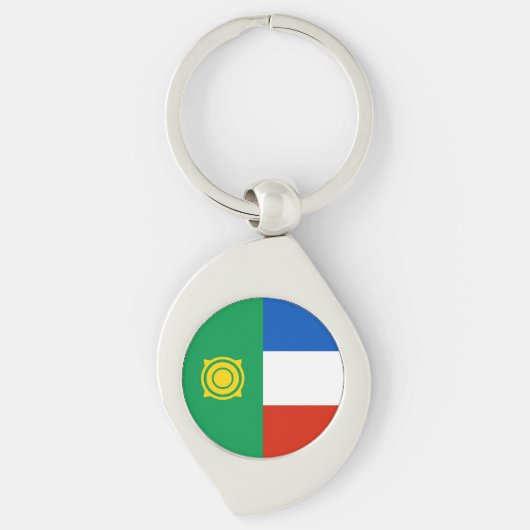 Vlag van Chakassië Sleutelhanger (Voorkant)