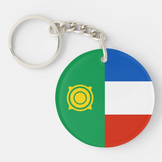 Vlag van Chakassië Sleutelhanger (Voorkant)