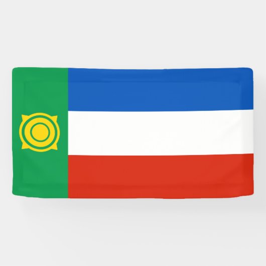Vlag van Chakassië Spandoek (Horizontaal)