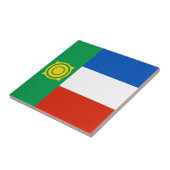 Vlag van Chakassië Tegeltje (Zijkant)