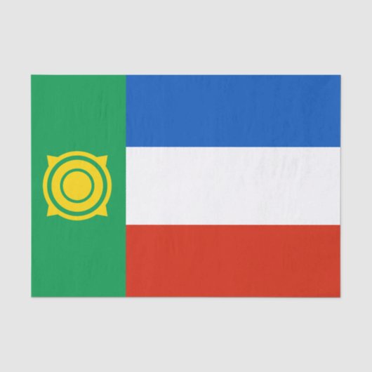 Vlag van Chakassië Tissuepapier (Voorkant)