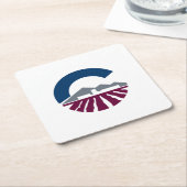 Vlag van Chandler, Arizona Kartonnen Onderzetters (Schuin)