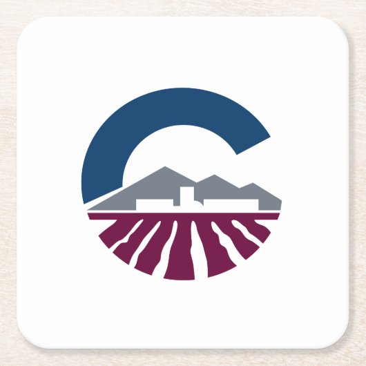 Vlag van Chandler, Arizona Kartonnen Onderzetters (Voorkant)