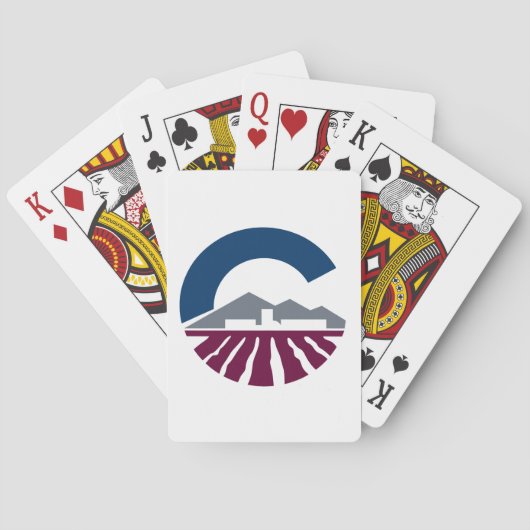 Vlag van Chandler, Arizona Pokerkaarten (Achterkant)