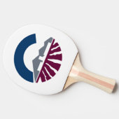 Vlag van Chandler, Arizona Tafeltennisbatje (Zijkant)