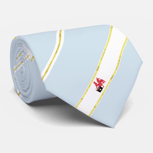 vlag van Charleroi strepen Stropdas (Opgerold)