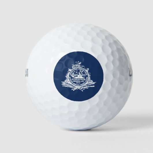 Vlag van Charleston, South Carolina Golf Balls Golfballen (Voorkant)