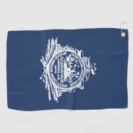 Vlag van Charleston, South Carolina Golfhanddoek (Horizontaal)