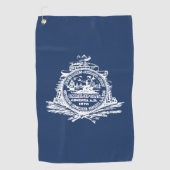 Vlag van Charleston, South Carolina Golfhanddoek (Voorkant)