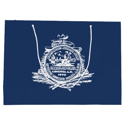 Vlag van Charleston, South Carolina Groot Cadeauzakje (Achterkant)