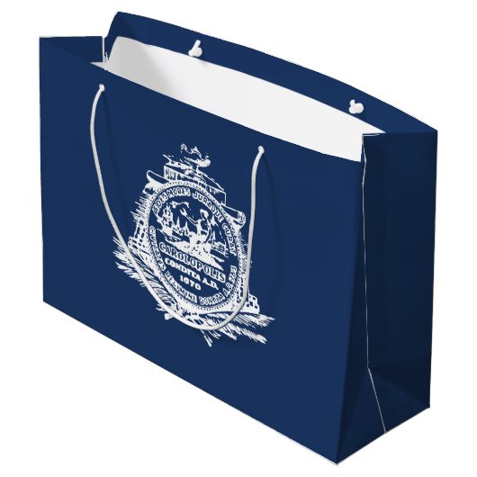 Vlag van Charleston, South Carolina Groot Cadeauzakje (Achterkant Gekanteld)