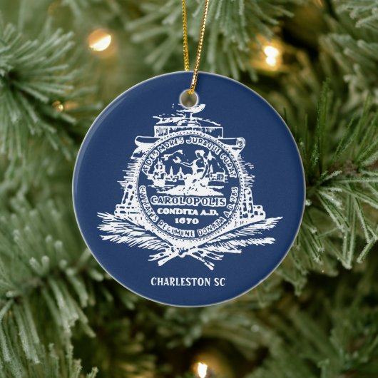 Vlag van Charleston, South Carolina Keramisch Ornament (Boom)