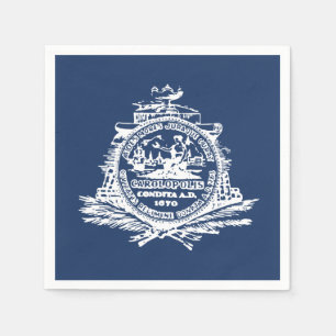 Vlag van Charleston, South Carolina Napkins Servet