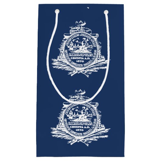 Vlag van Charleston, South Carolina Small Gift Bag Klein Cadeauzakje (Voorkant)